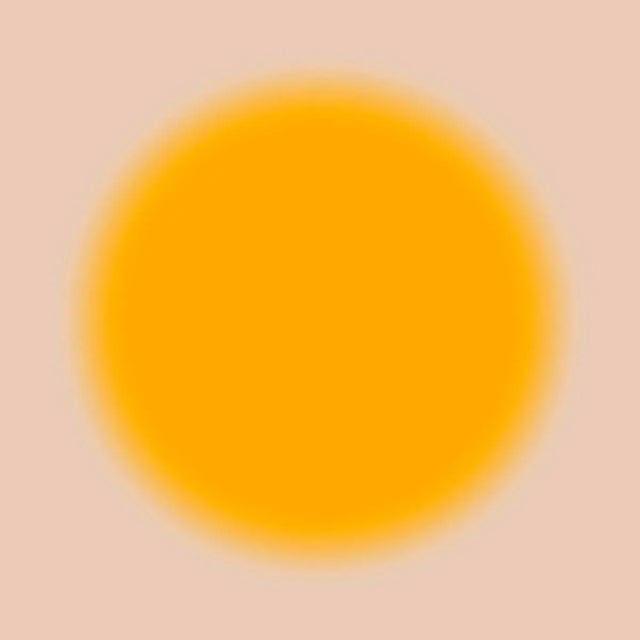 Contemporary Art Prints Solar Sun Orange & Pink 24x24 by Angela Cameron For Sale