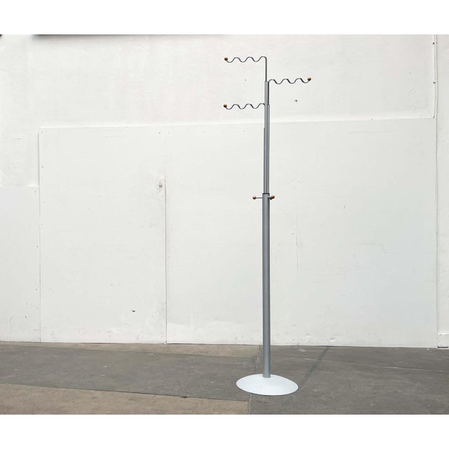 Postmodern German Gray Metal Coat Rack by Markus Börgens for D-Tec, 1980s For Sale - Image 11 of 18
