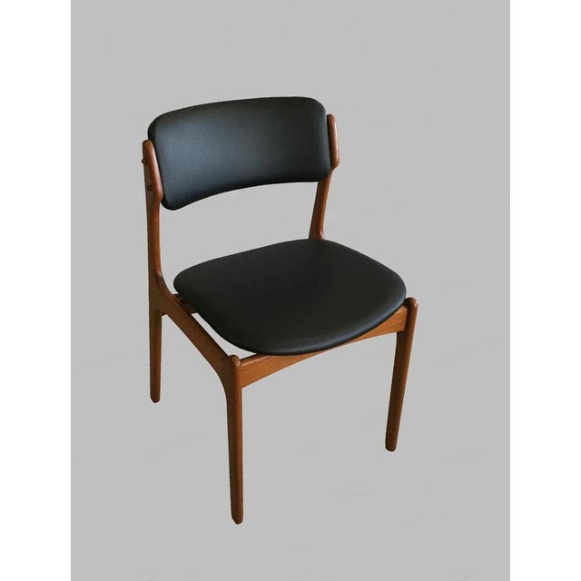 Teak Dining Chairs by Erik Buck, Customizable Reupholstery, 1960s, Set of 10 For Sale - Image 9 of 10