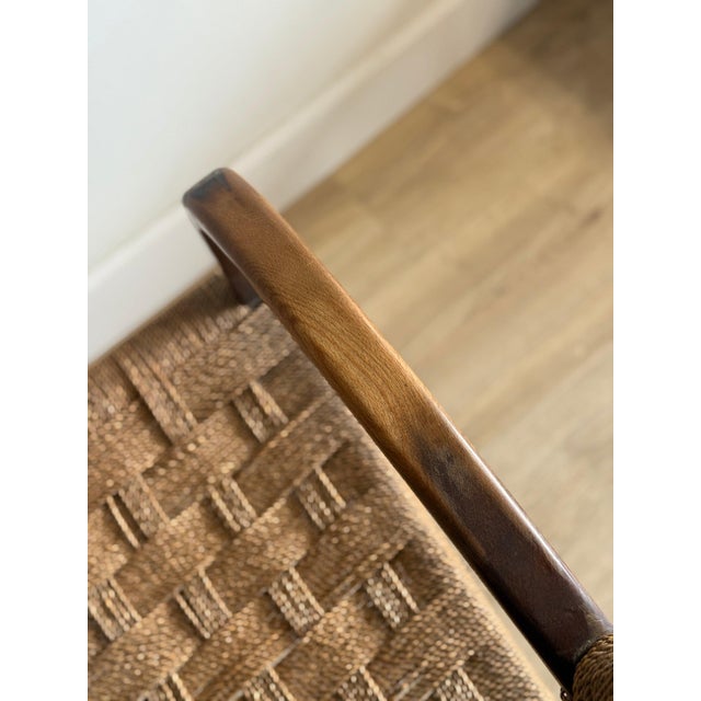 Early 20th Century European Art Deco Rush Chair For Sale - Image 4 of 13