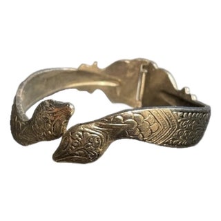MCM Jewelry Vintage Snake Bangle by Swank For Sale