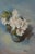 Gardenia on Her Side by Linda Tracey Brandon | Oil Painting of a white gardenia flower and leaves For Sale