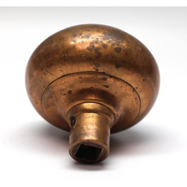 Antique Concentric Brass Corbin Como Entry Door Knob For Sale - Image 4 of 4