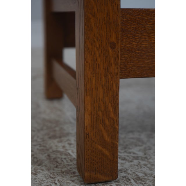 Set of 6 Stickley Mission Oak Arts & Crafts Dining Chairs For Sale - Image 9 of 18