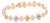 Natural diamond 2.41cts & multi sapphire 8.56cts bracelet in 18k gold For Sale