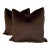 Holly Hunt "Silk and Sexy" Silk Mohair in Cavern 22" Pillows-a Pair For Sale