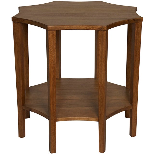 The octagon is a deeply symbolic shape, representing the point where heaven (circle) meets earth (square). This walnut...