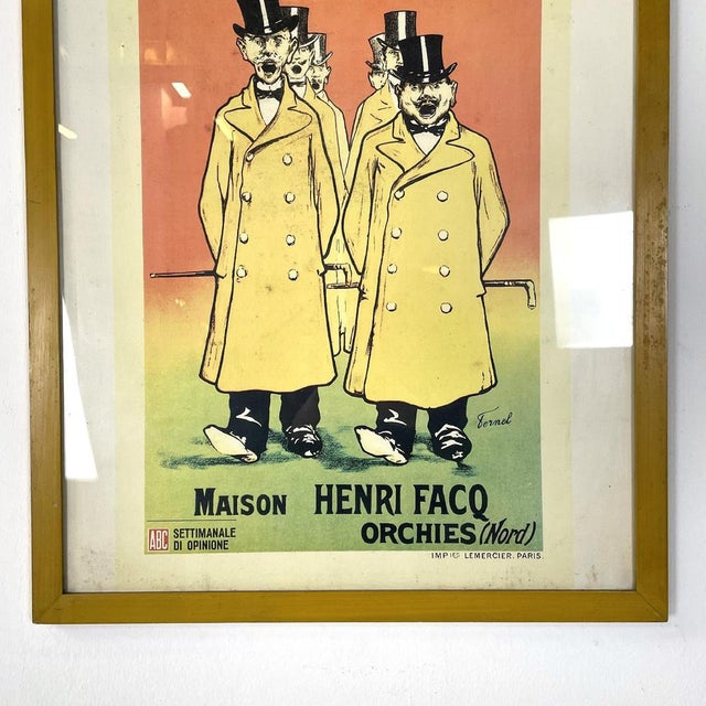 Mid-Century Modern Italian Offset Print of a Flyer by Fernand Fernel, 1960s For Sale - Image 7 of 14