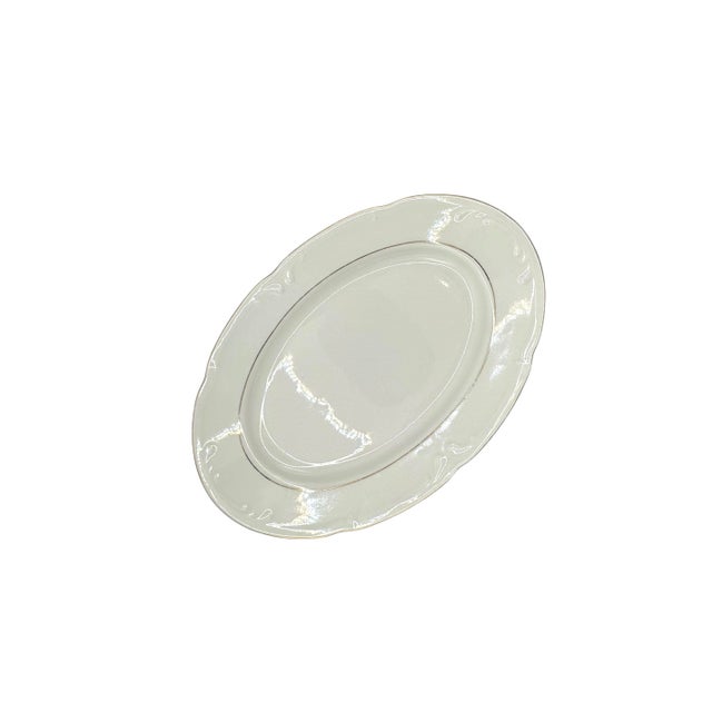 Vintage Baum Southington "Golden Rhapsody" Polish Oval Serving Platter For Sale - Image 9 of 11
