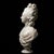 Hand-Carved Natural Marble Bust Sculpture – Portrait of Marie Antoinette For Sale - Image 4 of 5