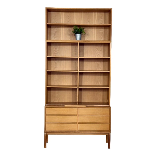 Mid-Century MTP Shelf in Oak by Marianne Richter for Ikea For Sale