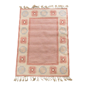 Ingegerd Silow Vintage Swedish Rollakan Rug - 4'7" X 6'8"
