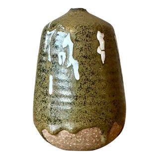 Vintage Boho Original Studio Pottery Weed Vase For Sale