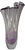 Glass 11 3/4 In. Vintage 24 % Lead Crystal Amethyst Purple Art Glass Handkerchief Ruffle Vase For Sale - Image 7 of 17