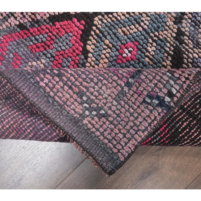 Textile Vintage Turkish Hand-Knotted Hallway Runner 2'5" X 11'5" For Sale - Image 7 of 8