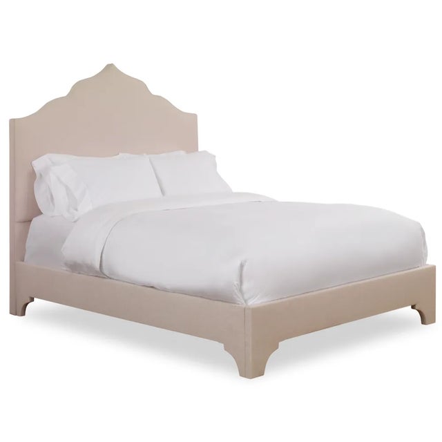 This listing includes the entire bedframe, including the headboard, rails, and footboard. From Chairish's line of bespoke...