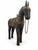 Beautiful vintage Indian folk art horse sculpture, masterfully hand-carved from solid wood with a dark stained finish....