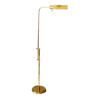 Mid-Century Brass Floor Lamp For Sale