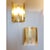 Mid-Century Modern 1970s Brass and Glass Sconces - A Pair For Sale - Image 3 of 8