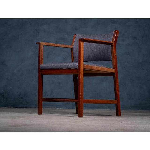 Brown Model BM73 Armchairs by Børge Mogensen for Fredericia, 1960s, Set of 4 For Sale - Image 8 of 9