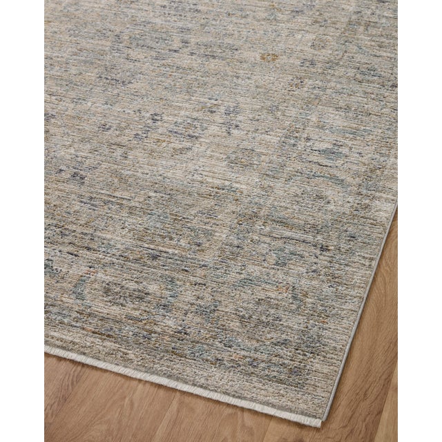Textile Jean Stoffer x Loloi Katherine Beige / Mist 5'-3" x 7'-9" Area Rug For Sale - Image 7 of 10