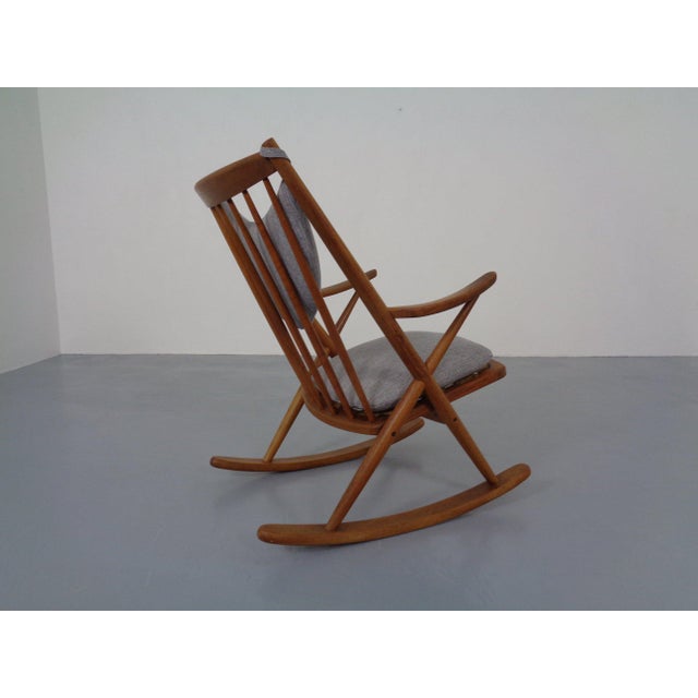 Wood Teak Rocking Chair by Frank Reenskaug for Bramin, Denmark, 1960s For Sale - Image 7 of 18