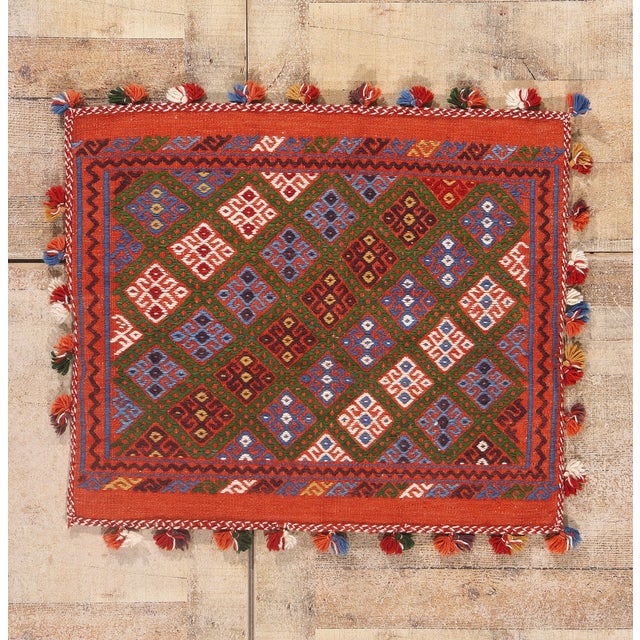 Vintage Anatolian Yüncü Chuval, 02'09 X 02'05 For Sale - Image 12 of 13