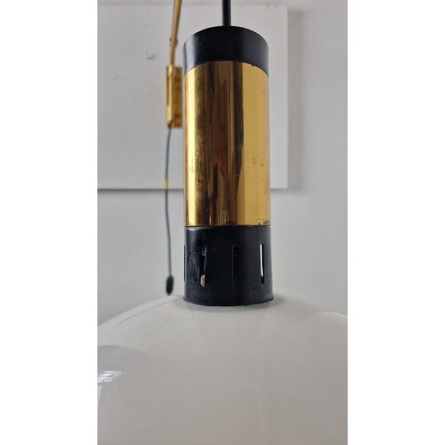 Mid-Century Modern Vintage Telescopic Wall Lamp in Brass and Iron from Stilnovo, 1950s For Sale - Image 3 of 14
