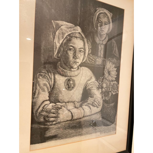 This text, written in Estonian, describes a print of an engraving: • It is a reproduction of E. Wiiralt's engraving titled...