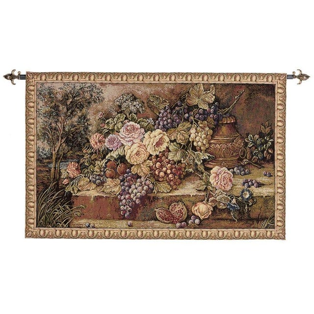 This beautiful tapestry is woven on a jacquard loom by skilled weavers, keeping alive the centuries old tradition of...
