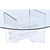 Transparent Clear Lucite Acrylic Pedestal Dining Table With Round Glass and Prism Center For Sale - Image 8 of 14