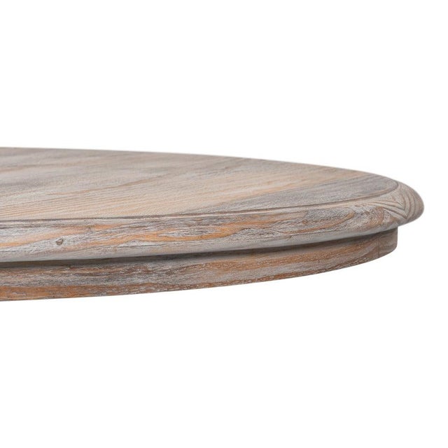 2020s Antiqued Bistro Table with Scrolled Pedestal, 42 Inch For Sale - Image 5 of 12