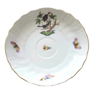1960s Herend Rothschild Bird Saucer for Flat Cup For Sale