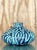 Late 20th Century Vintage Modernist Turquoise & Black Studio Pottery Vase For Sale - Image 5 of 12