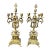 19th Century French Baroque Style Cast Brass 5-Light Candelabras - A Pair For Sale