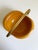 Wood Aldo Tura for Macabo Cusano Goat Leather, Wood, & Brass Handled Bowl, Italy 1960s For Sale - Image 7 of 13