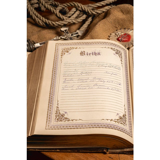 Circa 1870 Victorian Illustrated Ellwood Family Bible With Provenance For Sale - Image 10 of 15