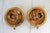 Vintage Enameled Brass Candlestick Holders For Sale - Image 4 of 7