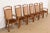 Drexel Heritage Drexel Heritage Mid-Century Modern Walnut and Cane High Back Dining Chairs, Set of Six For Sale - Image 4 of 12