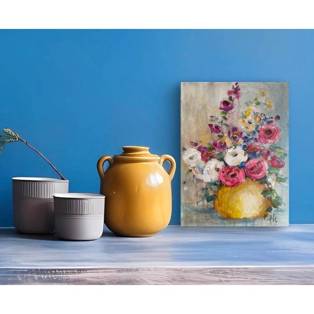 Petite Original Painting, Acrylic on Stretched Canvas. For Sale - Image 12 of 12