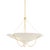 Contemporary Hudson Valley Lighting Gerhard 28 in. 3 Light Pendant in Aged Brass Finish For Sale - Image 3 of 11