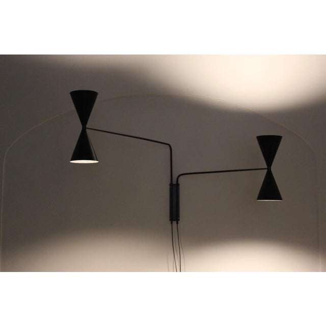 Contemporary Bat Light with 2 Arms by Juanma Lizana For Sale - Image 3 of 16
