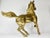 Vintage Large Solid Gold Brass Horse Figurine For Sale - Image 4 of 10