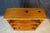 Mid 20th Century Vintage Early American Colonial Style Low Profile Scalloped Pine Bookcase Shelf For Sale - Image 5 of 16