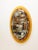 Glass Italian Oval Orange and Pink Beveled Mirror attributed to Antonio Lupi for Cristal Luxor, 1960s For Sale - Image 7 of 18