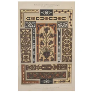 Colorful Decorator Sheet - Tulips C.1900