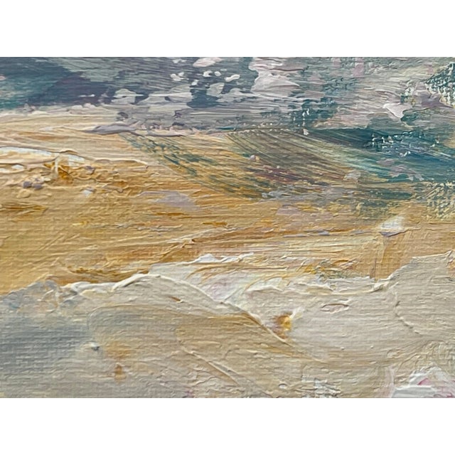 Ethereal Horizon - Dreamlike Abstract Sea Landscape Art by Contemporary Artist, 2024, Framed For Sale - Image 12 of 12