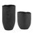 Modern Komorebi Indoor-Outdoor Black Vases Set/2 For Sale - Image 3 of 5