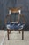 2 Antique English Sheraton Regency Style Mahogany Inlaid Floral Silk Arm Chairs For Sale - Image 4 of 18