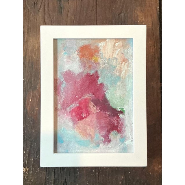 Wood Vintage Abstract Expressionist Painting on Board For Sale - Image 7 of 12
